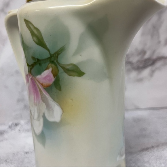 Beautiful Vintage RS Germany Large Porcelain Chocolate Pot Pitcher - Picture 4 of 16